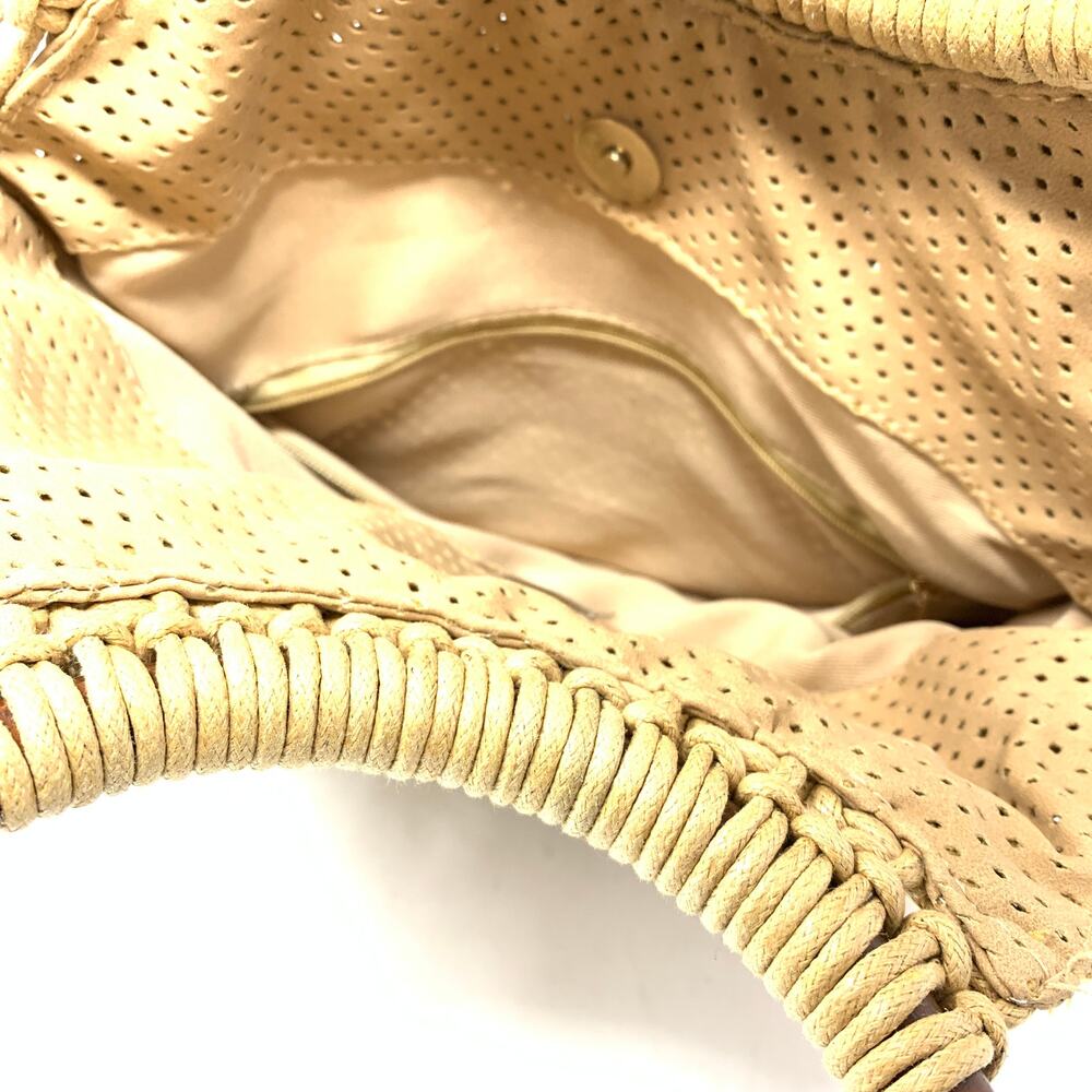 Urban Expressions Macrame Net Top Handle Bag Faux… - image 4